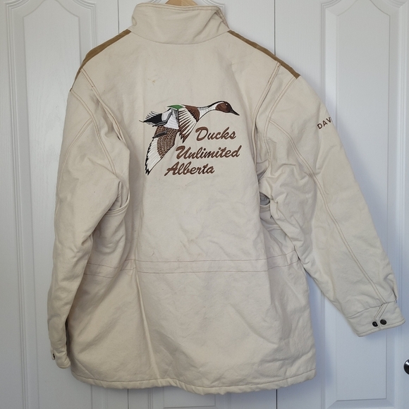 Vintage White and Brown Ducks Unlimited Jacket - Picture 7 of 12